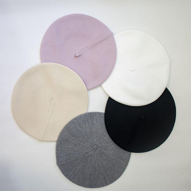 Берет женский демисезонный Черный ОПТ фото 6