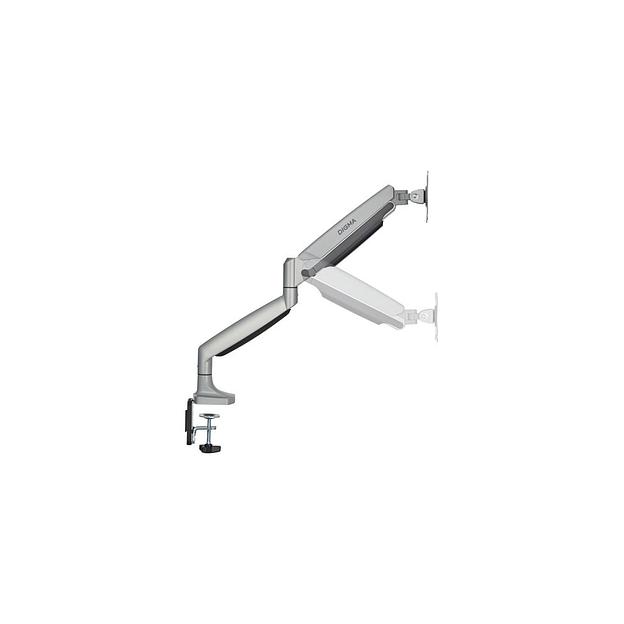 Кронштейн для мониторов ЖК Digma D-MM301, до 45", до 15кг, крепление к столешнице, поворот и наклон, серый фото 1