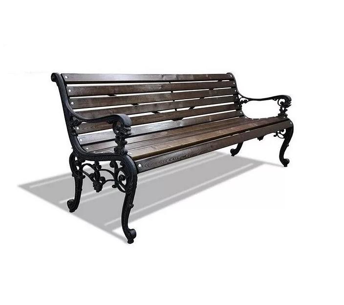 Чугунная скамейка парковая «Львы» ОПТ фото 2