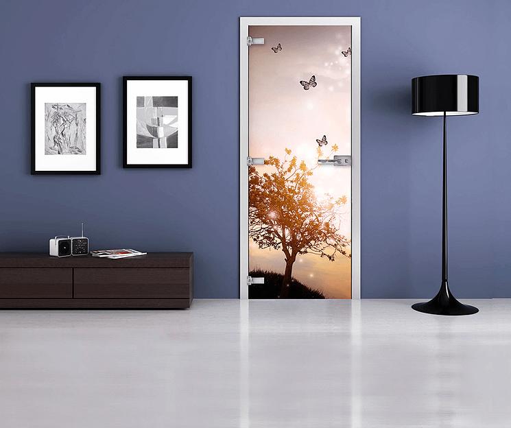 Стеклянная межкомнатная дверь «Nature-10» опт фото 1