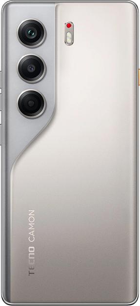 Смартфон Tecno Camon 40 Pro 256Gb 8Gb титан моноблок 3G 4G 6.78" 1080x2436 Android 15 50Mpix 802.11 a/b/g/n/ac NFC GPS GSM900/1800 GSM1900 Protect фото 3