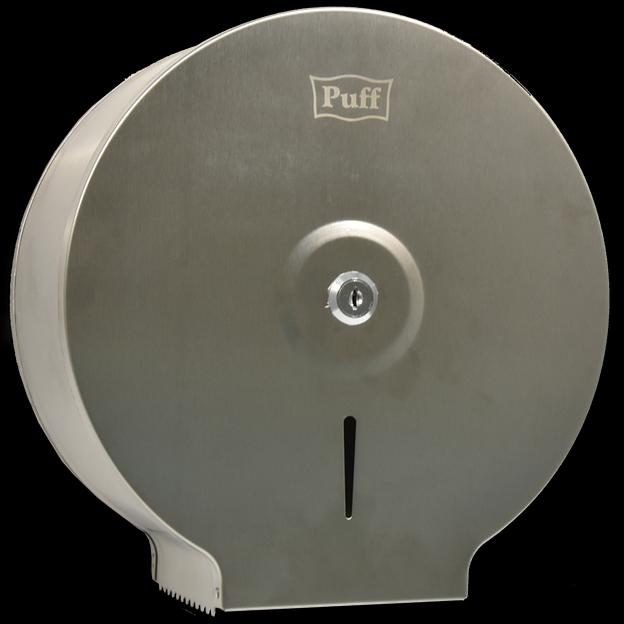 Диспенсер для туалетной бумаги Puff-7610 антивандальный с ключом 26х12х27см фото 1