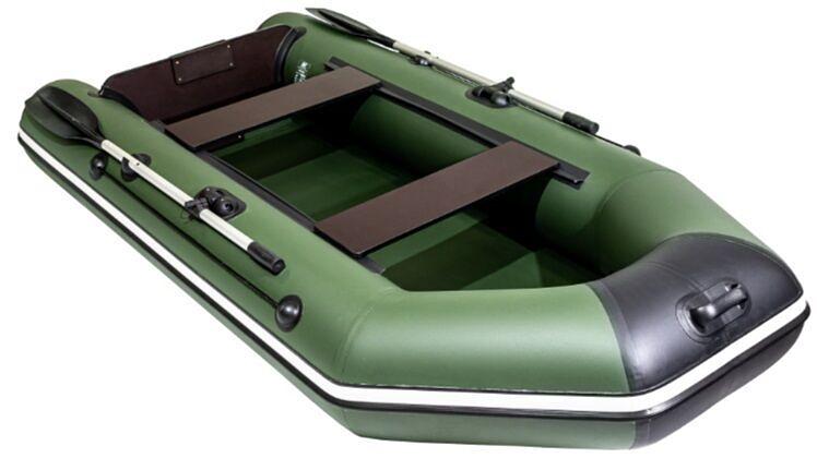 Лодка Аква 2800, 2800*1320*360 мм., цвет: зеленый-черный фото 3