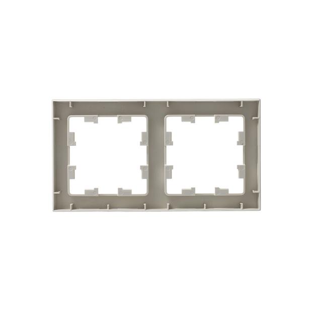 Systeme electric ATN000202 ATLASDESIGN 2-постовая РАМКА, универсальная, БЕЖЕВЫЙ фото 3