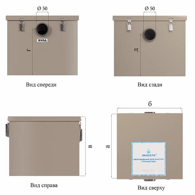 Жироуловитель для дома, кафе, столовой серии «Стандарт» фото 3