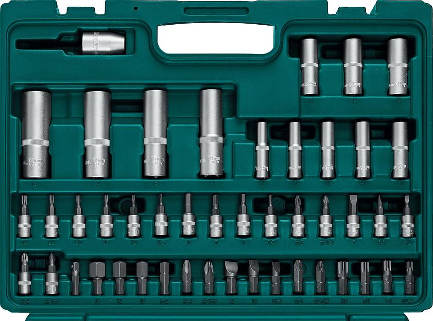 KRAFTOOL X-Drive 94, 94 предм., (1/2″+1/4″), универсальный набор инструмента (27883-H95) фото 3