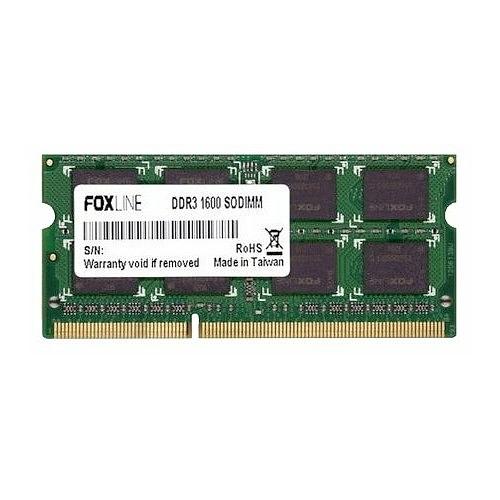 Foxline DDR3 SODIMM 4GB FL1600D3S11SL-4G (PC3-12800, 1600MHz, 1.35V) фото 1
