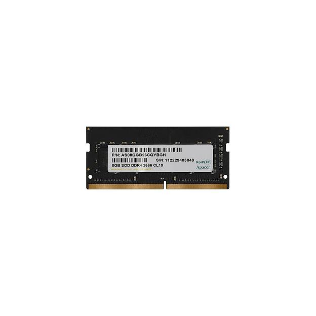 Оперативная память Apacer AS08GGB26CQYBGH DDR4 - 1x 8ГБ 2666МГц, для ноутбуков (SO-DIMM), OEM фото 1
