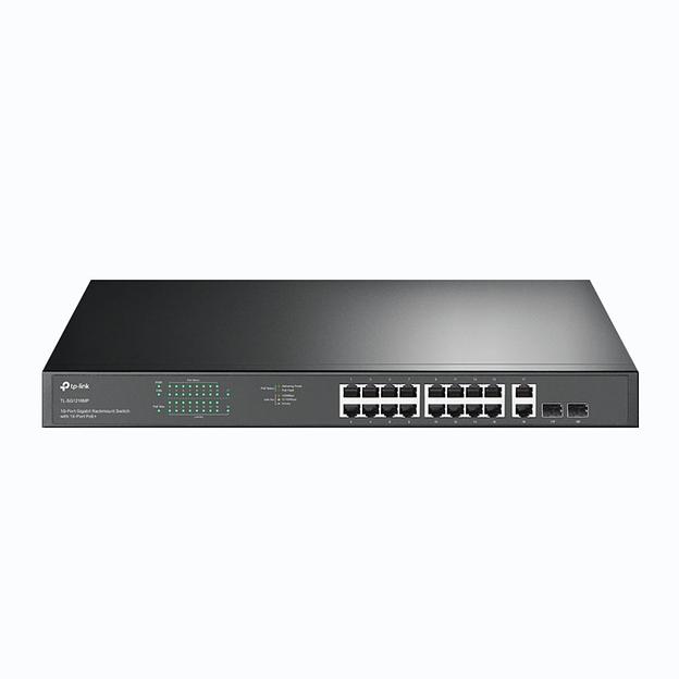 Коммутатор TP-Link JetStream TL-SG1218MP 18G 16PoE+ 250W неуправляемый фото 2