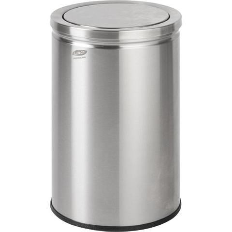 Корзина для мусора Luscan Professional 18л, нержавеющая сталь, с крышкой маятником фото 1