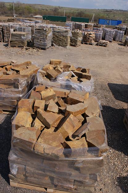 Бутовый  камень кладочный Хаки /тн (60-100 мм) фото 1