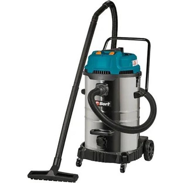 Bort Пылесос для сухой и влажной уборки BSS-2460-STORM {бак 60 л; 1600 Вт; шланг 3 м; всасывание 270 Вт; Уровень шума 78 дБ; Вес 14 кг; Напряжение 220 В; аксессуаров 12 шт, гарантия 2 г} [93417555] фото 1
