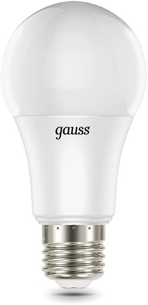 Лампа светодиодная Gauss 102102410 10Вт цок.:E27 груша 220B св.свеч.RGB A60 (упак.:1шт) фото 2