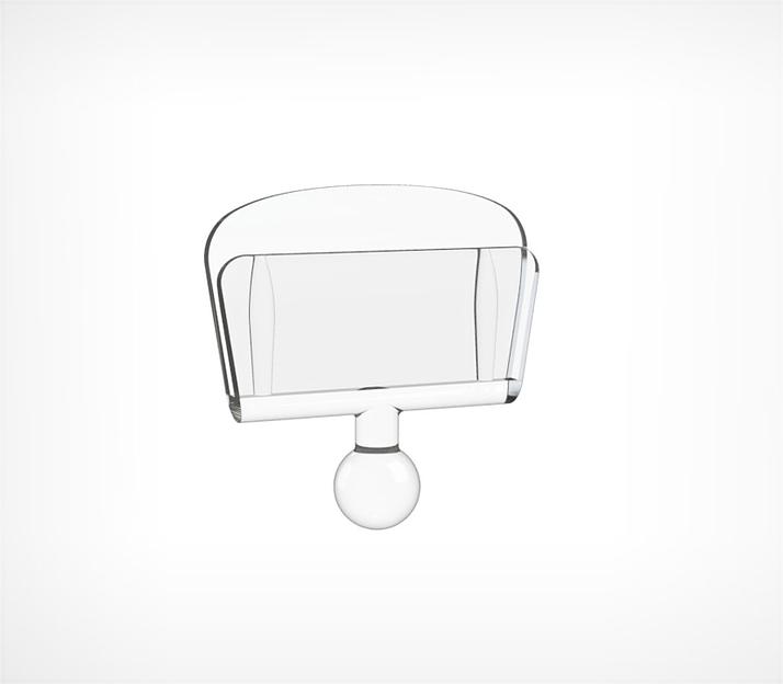 Держатель ценника шарнирного ценникодержателя CARDHOLDER-VL 27 мм фото 1