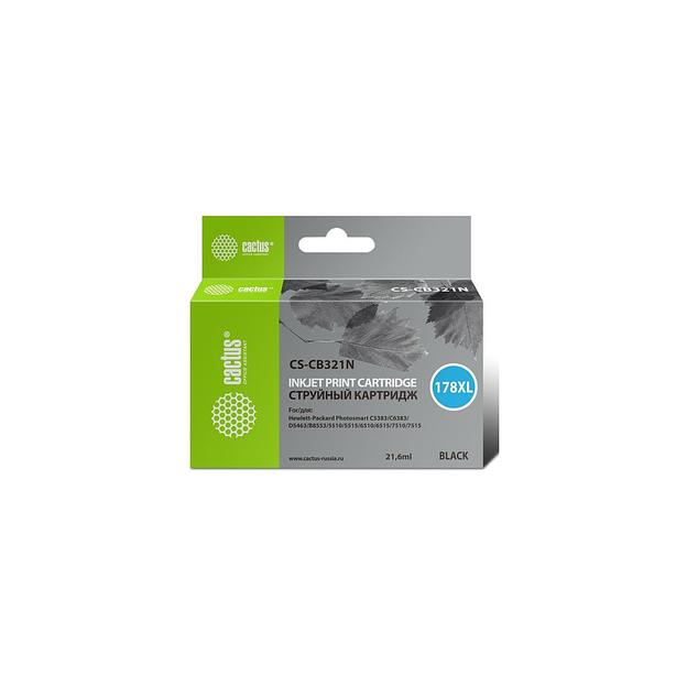 Картридж Cactus CS-CB321N(CS-CB321), №178XL, черный / CS-CB321N(CS-CB321) фото 1