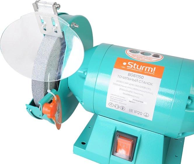 Sturm! BG61150 Точильный дисково-ленточный станок Sturm!,150 мм, 50х686, 350 Вт, АДАПТ.Д.ЗАТОЧКИ СВЕРЛ [BG61150] фото 5