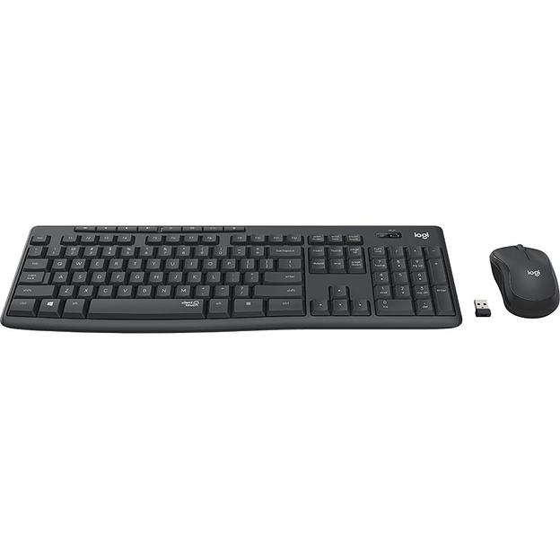 Клавиатура + мышь Logitech MK295 Silent Wireless Combo клав:черный мышь:черный USB беспроводная фото 1