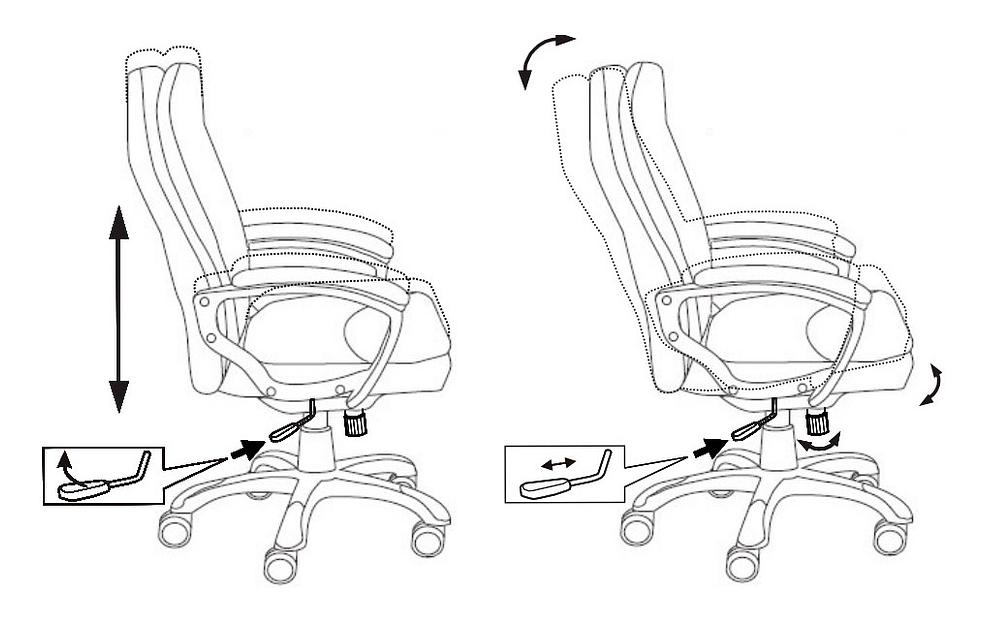 Кресло руководителя Бюрократ CH-868N Fabric серый Alfa 44 крестовина пластик фото 6