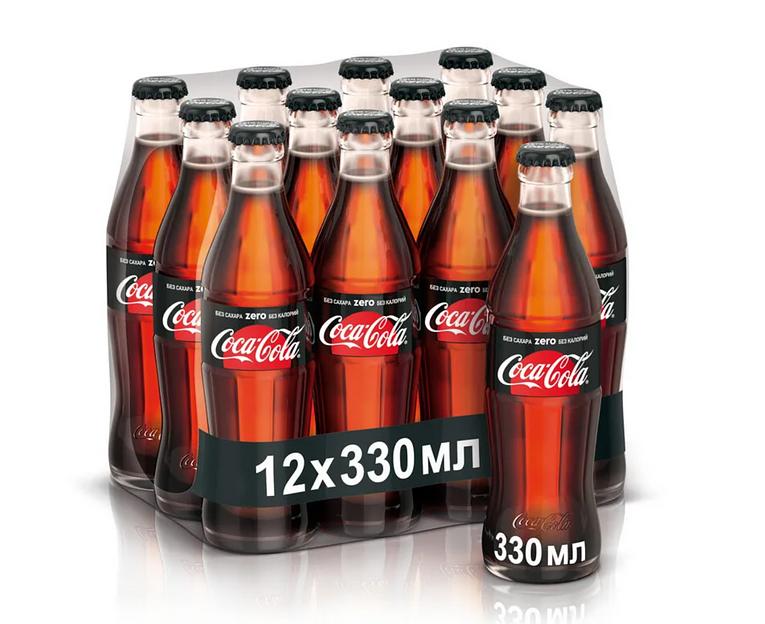 Газированный напиток Coca-Cola «Zero» 330 мл ОПТ фото 1