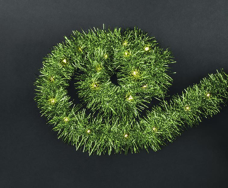 Гирлянда новогодняя светодиодная NGF-D044-01 мишура зеленая Navigator Group 30614 фото 1