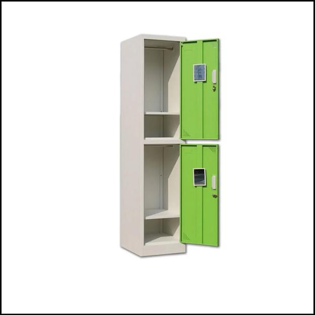 Двухдверный металлический шкафчик фото 1