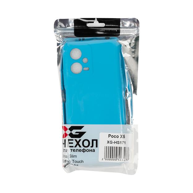 Чехол для телефона X-Game XG-HS171 для Poco X5 Силиконовый Голубой фото 3