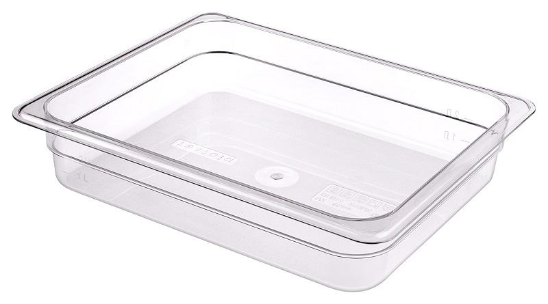 Гастроемкость 1/2  h=65 мм. 3,8 л. поликарб. прозрач.  /1/14/ фото 1