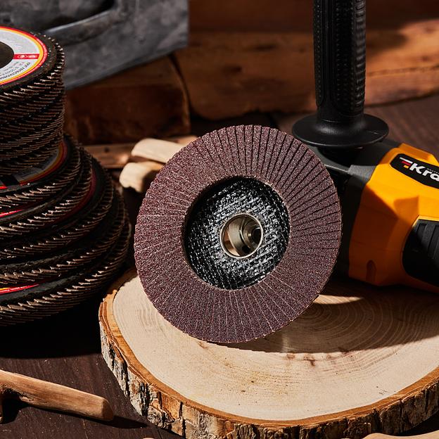 Круг лепестковый торцевой, P120, 125х22,2мм фото 3