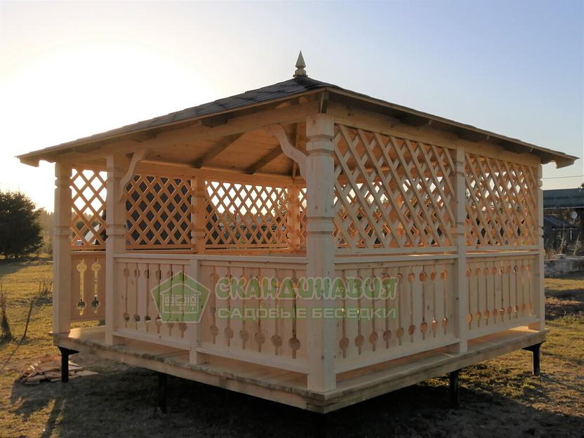 Беседка «Скандинавия» 4×4 м фото 1