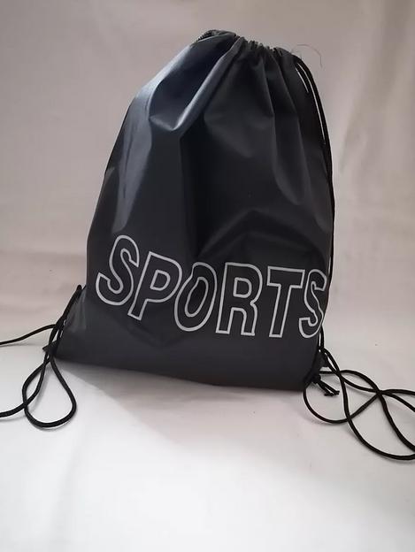 Мешок для обуви черный «Sports» ОПТ фото 1