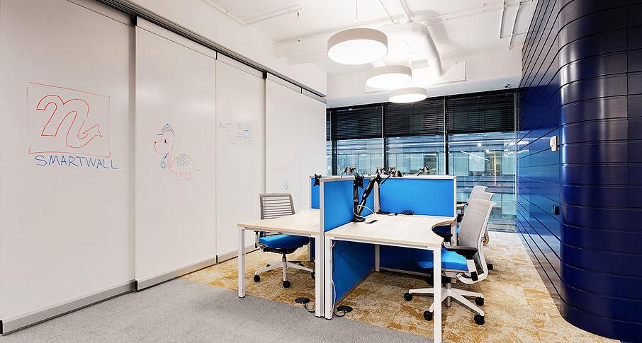 Глухие раздвижные перегородки NAYADA SmartWall H5F под заказ фото 3