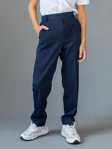 Брюки классические школьные на мальчика KristiKlo синие ОПТ фото 7