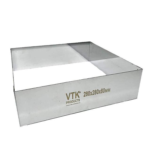 Форма для выпечки и заморозки Квадрат 280х280 мм высота 80 мм  фото 1