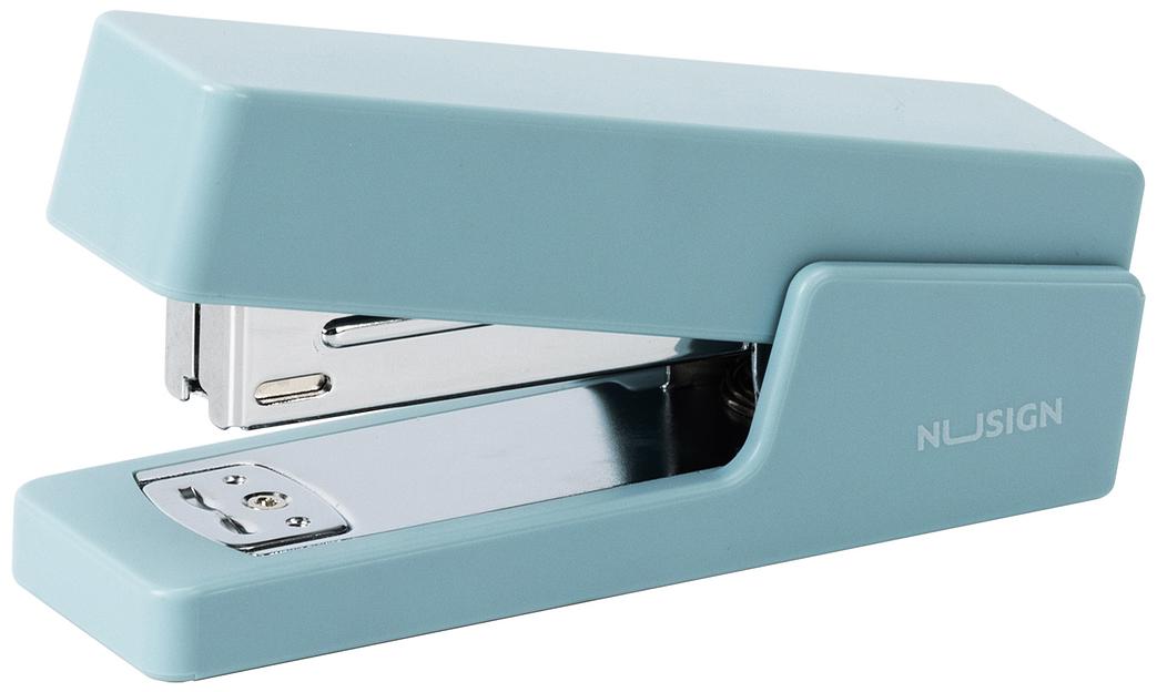 Степлер Deli NS084-BL Nusign 24/6 26/6 (20листов) синий 100скоб коробка фото 1