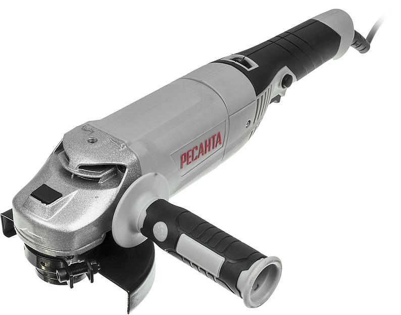 Углошлифовальная машина Ресанта УШМ-125/1400Э 1400Вт 12000об/мин рез.шпин.:M14 d=125мм фото 1