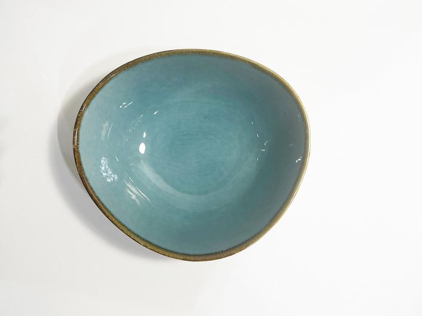 Тарелка глубокая из фарфора Safari Shop 15.5 см «Blue collection» NGD006-1, опт фото 1