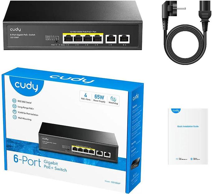 Коммутатор Cudy GS1006P фото 3
