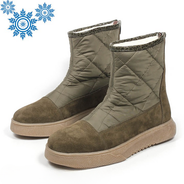 Зимние ботинки TAIS на шерстяной подкладке, арт.MT480-Ш хаки ОПТ фото 6