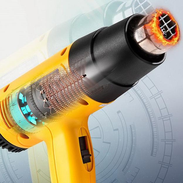 Фен технический Deli DL391201 (2000Вт, рабочая температура 400/600 град.) фото 4