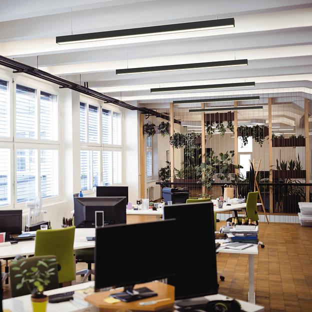 Светильник линейный подвесной 1200х50х50 3000К 4000К 5000K 36W Черный, Белый фото 4