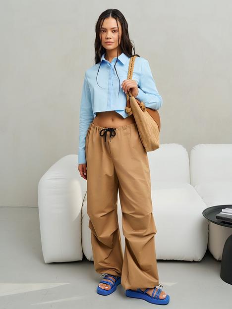 Рубашка женская короткая, голубой, опт фото 1