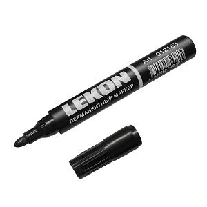 Маркер LEKON LOGISTIC перманентный (перманентный, черный) фото 1