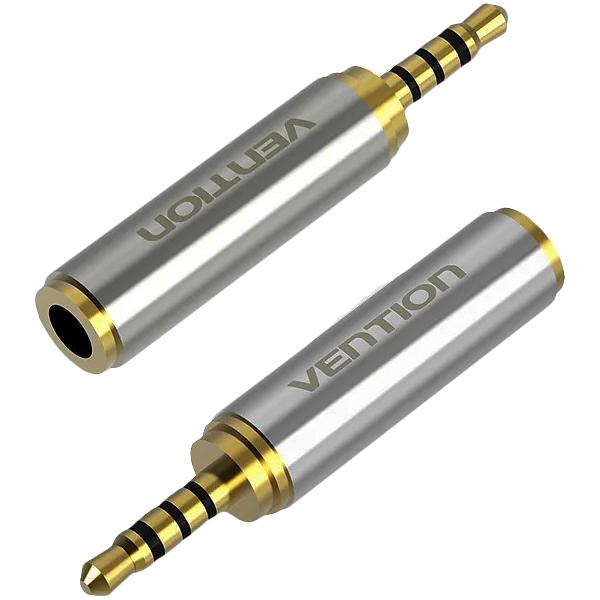 Переходник Vention Jack 3.5 mm F/2.5mm M Переходник Vention mini Jack 3.5 mm F/micro Jack 2.5 mm M (VAB-S02) фото 3