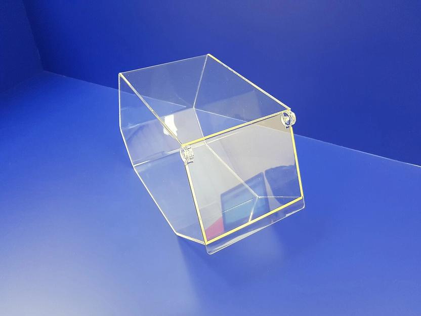 Диспенсер из прозрачного оргстекла для снеков, орехов, мармелада.1 секция 180мм. фото 1