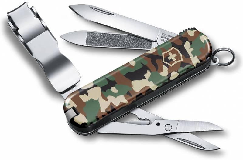 Нож перочинный Victorinox Nail Clip 580 (0.6463.94) 65мм 8функций камуфляж подар.коробка фото 1