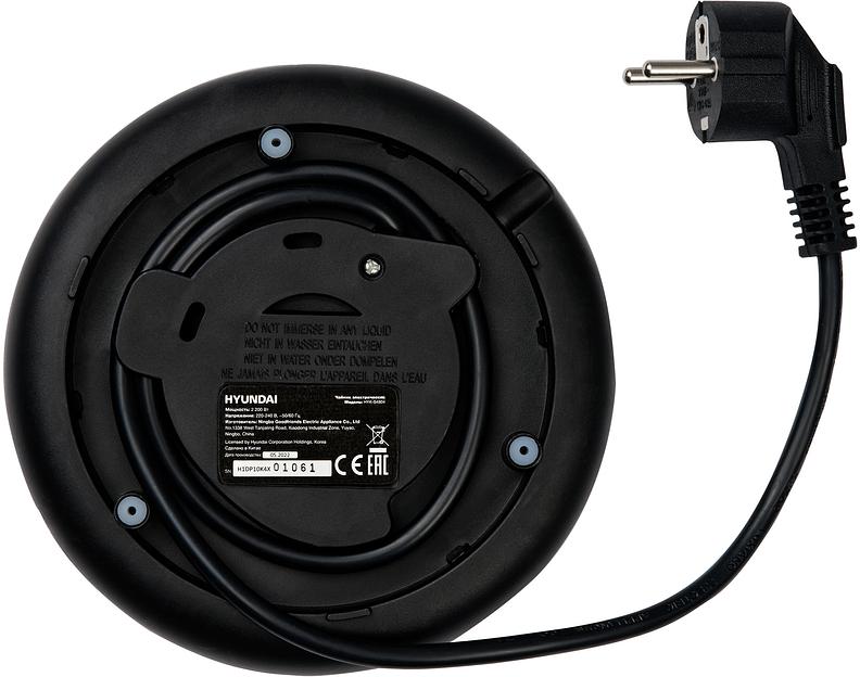 Чайник электрический Hyundai HYK-S4804 1.7л. 2200Вт серый/черный корпус: металл фото 9