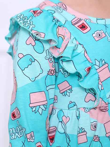 Платье «Алсу» ментоловое опт фото 4