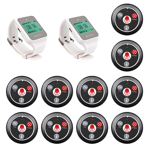 Система вызова из 2-х часов и 10-ти кнопок SWB01-3 фото 1