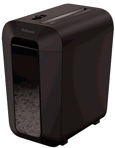 Шредер Fellowes PowerShred LX65 черный (секр.P-4)/перекрестный/10лист./22лтр./скрепки/скобы/пл.карты фото 1