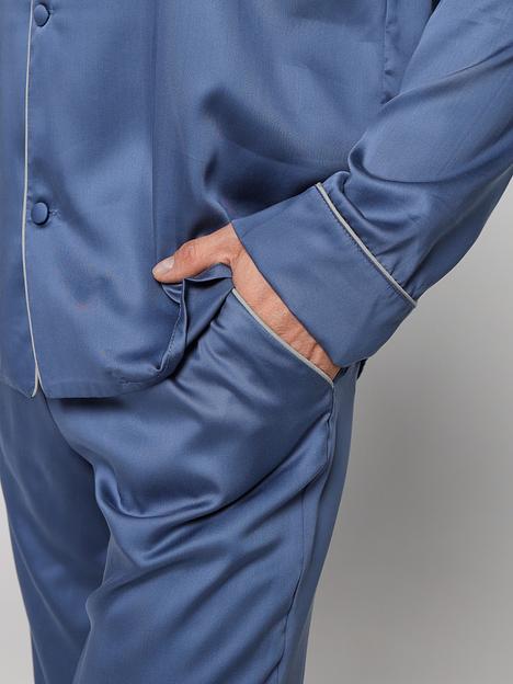 Пижама мужская из тенселя с брюками и рубашкой «Аполлон», Опт фото 3